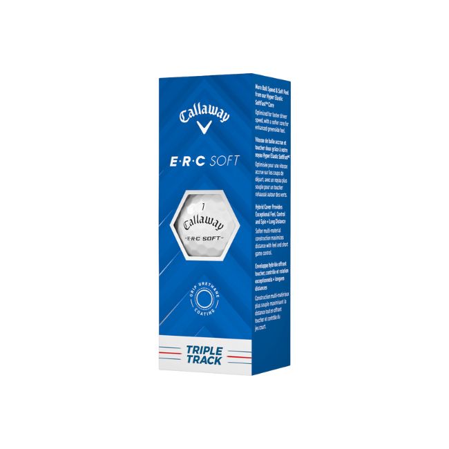 Callaway 2025 ERC Soft Triple Track Golf Balls White - 1 Dozen