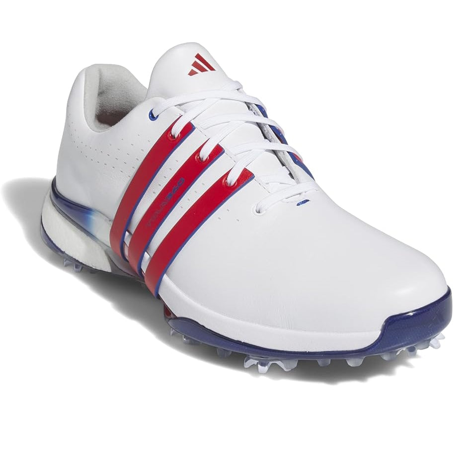 Adidas Men's Tour360 24 Boost Golf Shoes - White/Navy/Silver