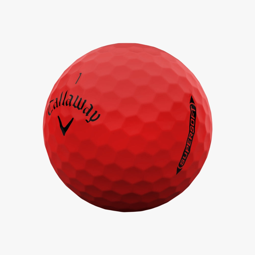 Callaway SuperSoft 2025 Red Golf Balls - 1 Dozen