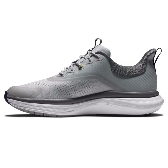 FootJoy Men's Quantum Spikeless Golf Shoe - 56991 Grey/White/Blue