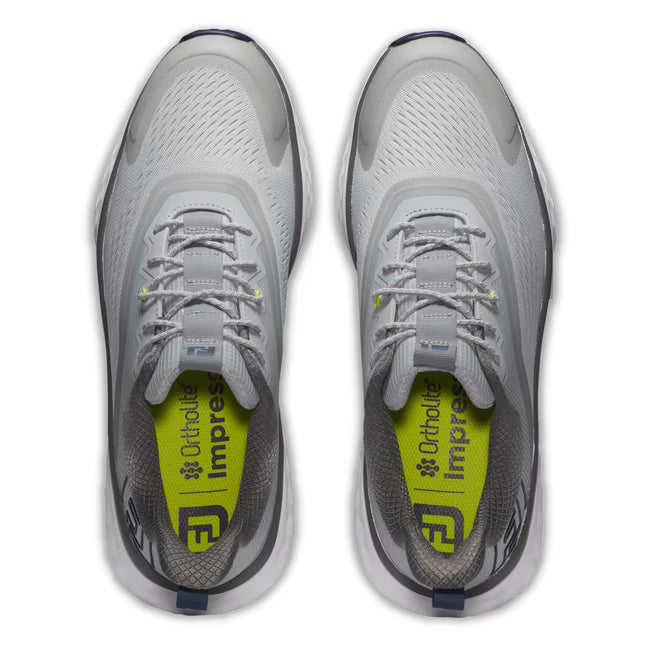 FootJoy Men's Quantum Spikeless Golf Shoe - 56991 Grey/White/Blue