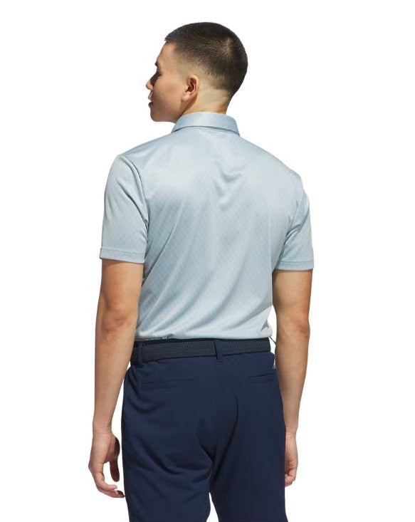 Adidas Men's Allover Print Polo Golf Shirt