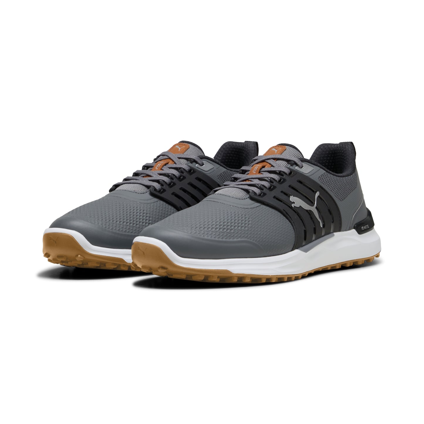 Puma Men's Ignite Elevate 2 Spikeless Golf Shoes - Slate Sky/Puma Black/Green Glare