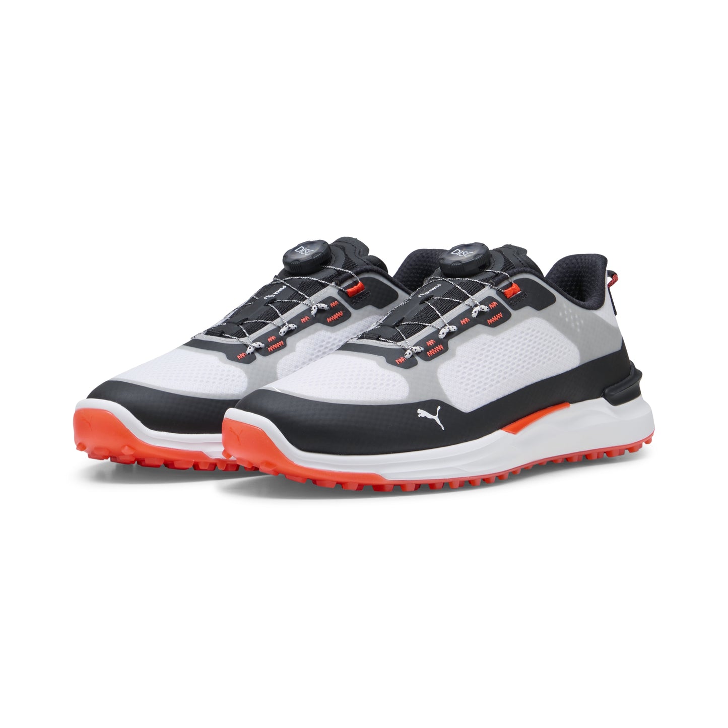 Puma Men's Ignite Elevate 2 Disc Spikeless Golf Shoes - Puma White/Puma Black
