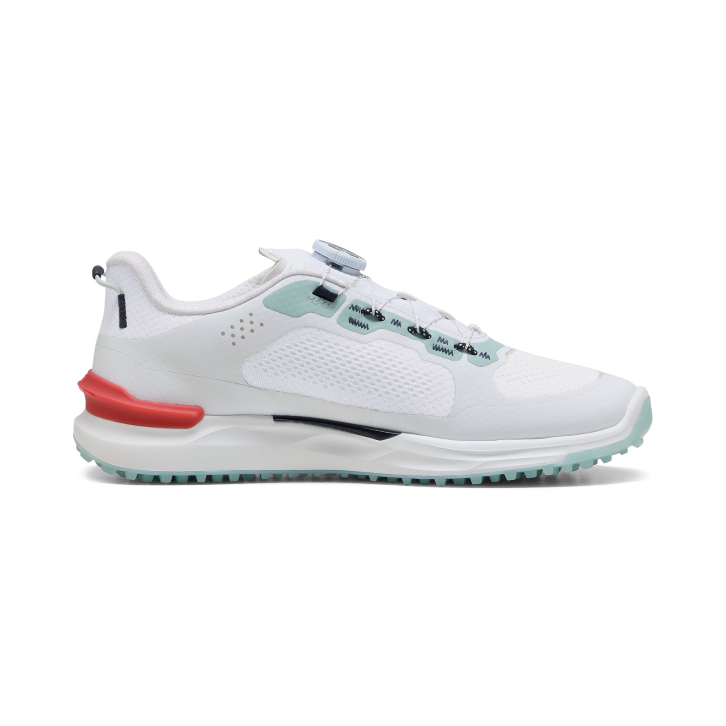 Puma Men's Ignite Elevate 2 Disc Spikeless Golf Shoes - Puma White/Modern Mint