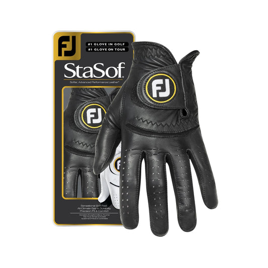 FootJoy Mens Stasof Golf Gloves Black