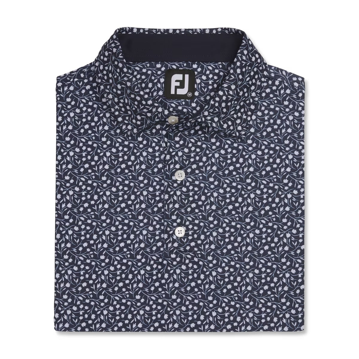 Footjoy Lisle Tossed Tulips Self Collar Polo 2023