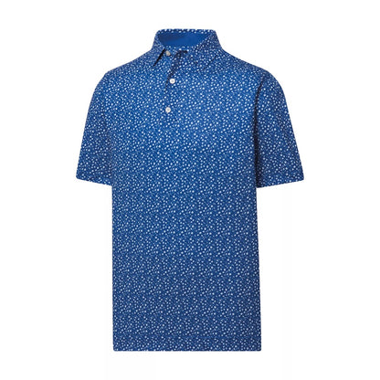Footjoy Lisle Tossed Tulips Self Collar Polo 2023
