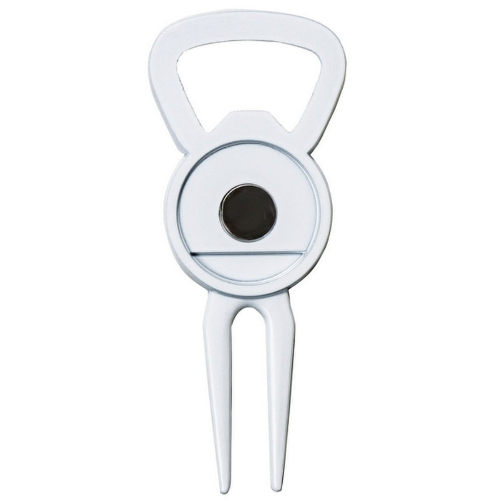 White Bottle Opener Divot Tool