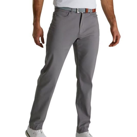 Footjoy Men's Cotton Twill 5-Pocket Pant Grey (Previous Season Style)