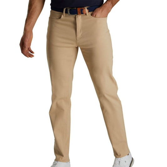 Footjoy Men's Cotton Twill 5-Pocket Pant Tan (Previous Season Style)