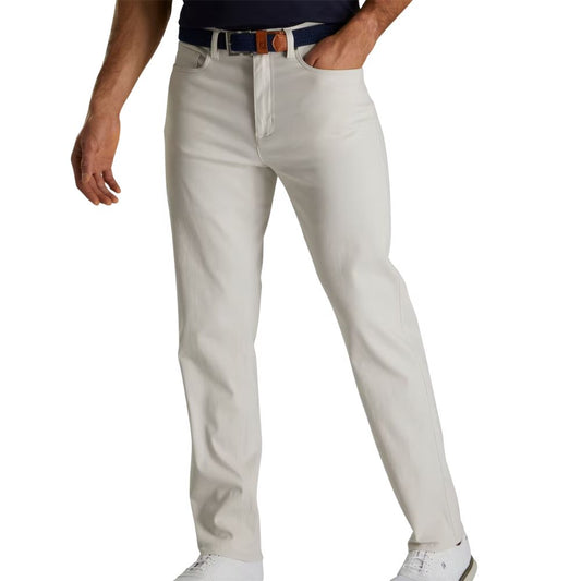Footjoy Men's Cotton Twill 5-Pocket Pant Stone (Previous Season Style)
