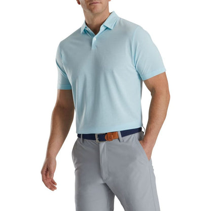 Footjoy Men's Athletic Fit Solid Jersey Golf Polo (Previous Season Style)