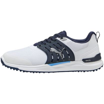 Puma Men's Ignite Elevate 2 Spikeless Golf Shoes - Puma White/Deep Navy