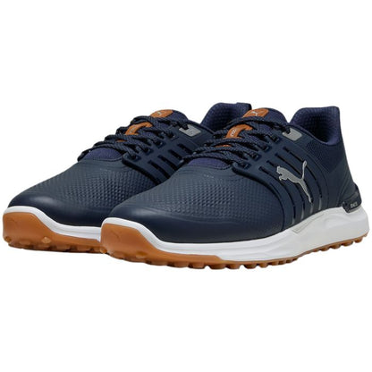 Puma Men's Ignite Elevate 2 Spikeless Golf Shoes - Deep Navy/Puma Silver/Gum
