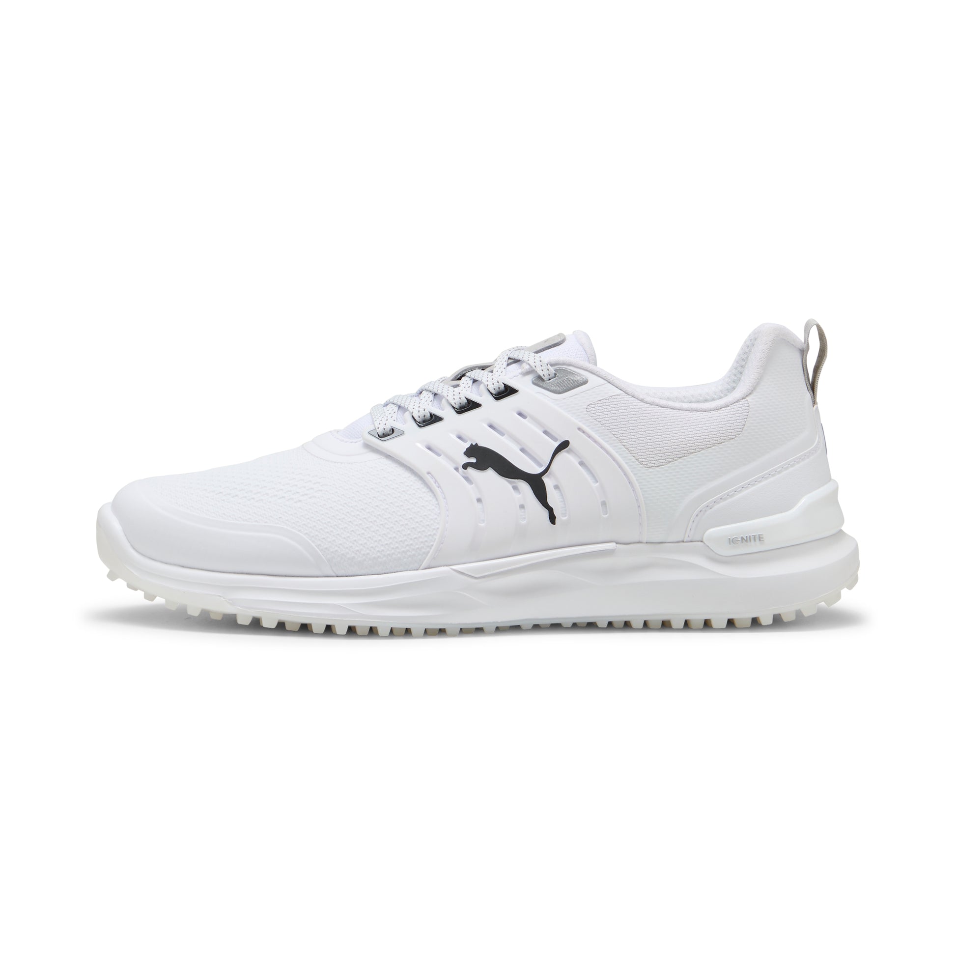 Puma Men's Ignite Elevate 2 Spikeless Golf Shoes - Puma White/Puma Black/Puma Silver