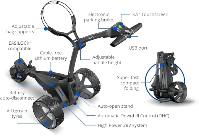 Motocaddy Electric Golf Push Cart - M5 GPS DHC (2024)