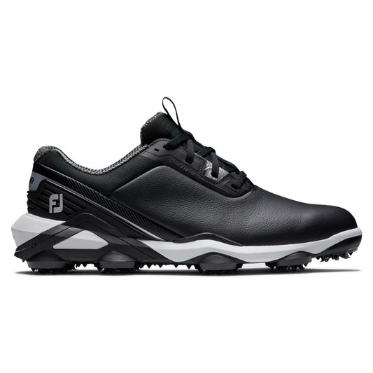 FootJoy Men's Tour Alpha Cleated Laced Golf Shoe (Previous Season) - Black/White/Silver