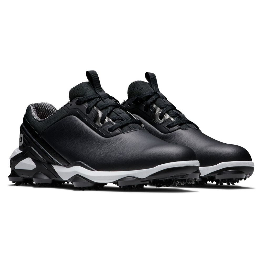 FootJoy Men's Tour Alpha Cleated Laced Golf Shoe (Previous Season) - Black/White/Silver