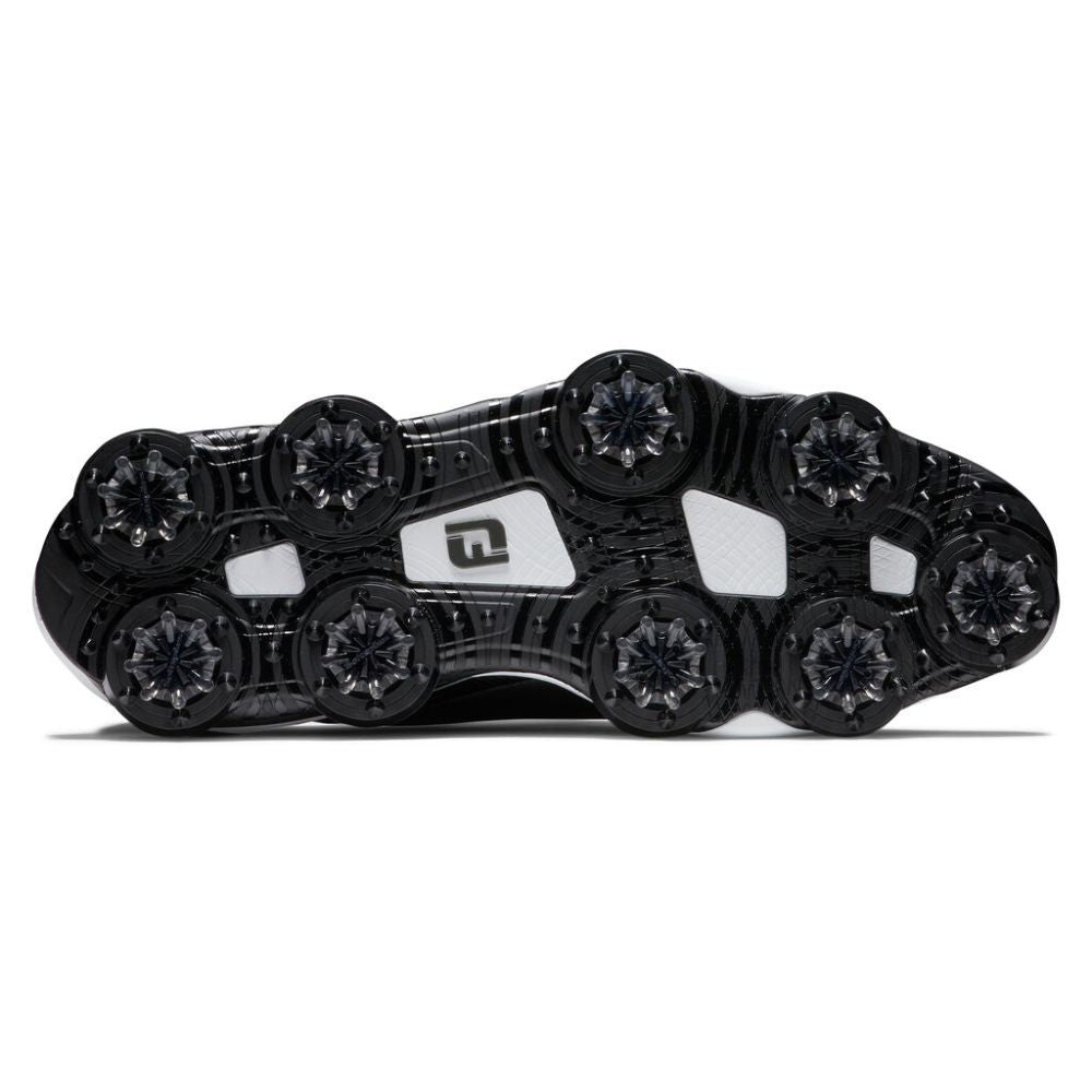 FootJoy Men's Tour Alpha Cleated Laced Golf Shoe (Previous Season) - Black/White/Silver