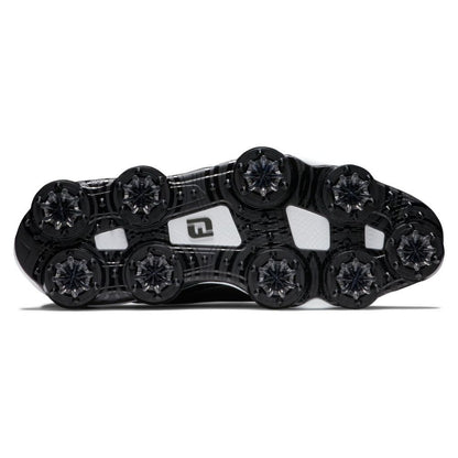 FootJoy Men's Tour Alpha Cleated Laced Golf Shoe (Previous Season) - Black/White/Silver
