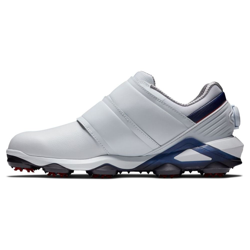 FootJoy Men's Tour Alpha Triple BOA Golf Shoes (Previous Season Style) - White/Red/Navy
