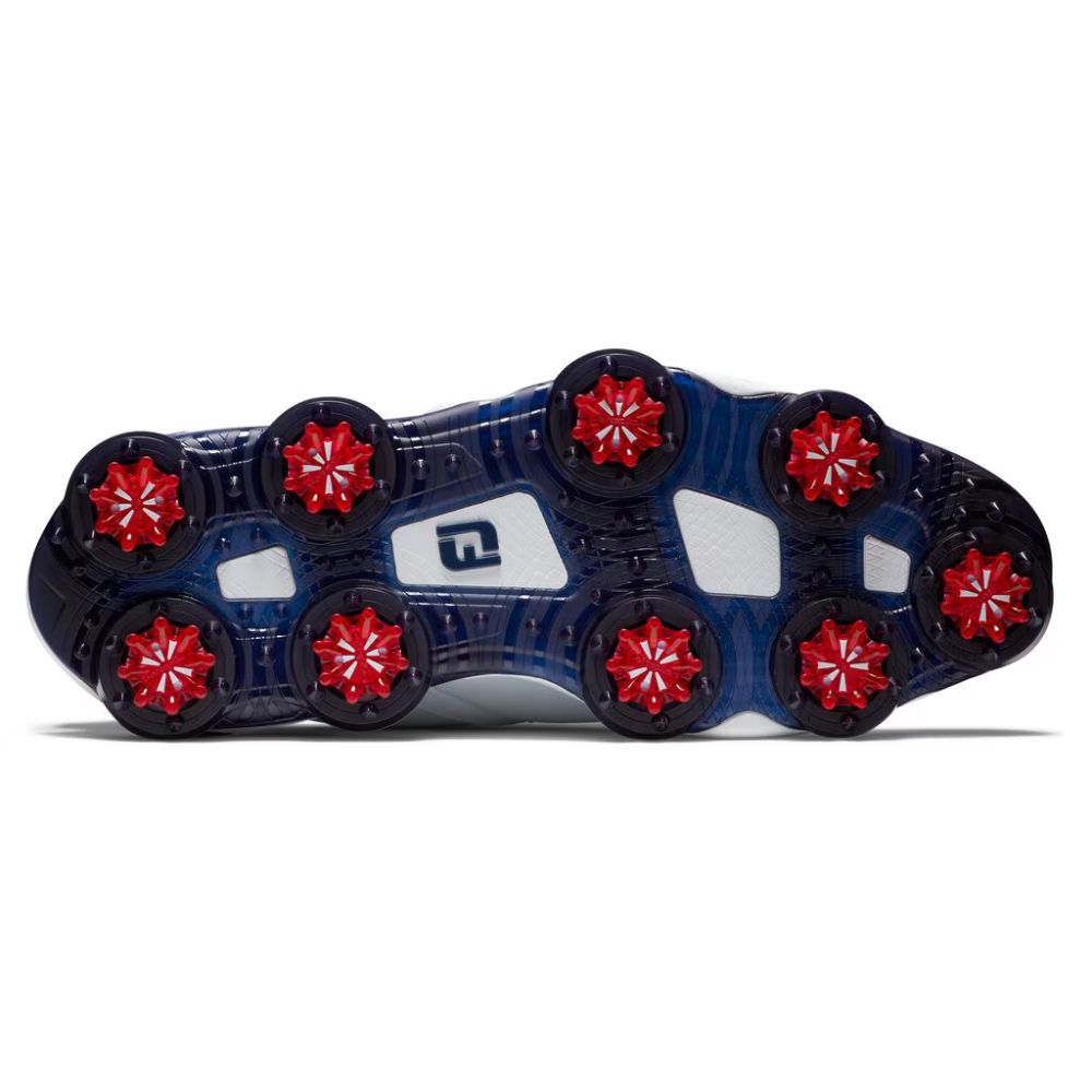 FootJoy Men's Tour Alpha Triple BOA Golf Shoes (Previous Season Style) - White/Red/Navy