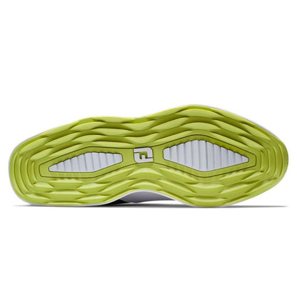 FootJoy Men's ProLite Spikeless Laced Golf Shoes - White/Navy/Lime - Previous Season Style