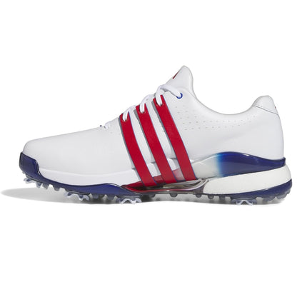 Adidas Men's Tour360 24 Boost Golf Shoes - White/Navy/Silver