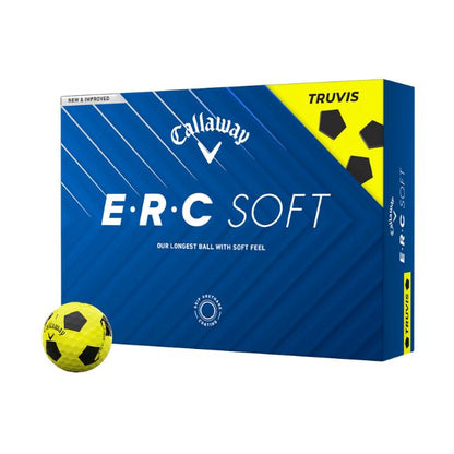 Callaway 2025 ERC Soft Truvis Yellow Golf Balls - 1 Dozen