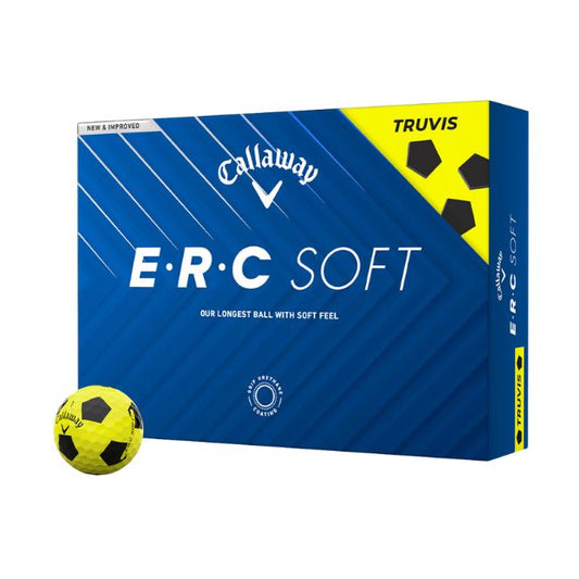 Callaway 2025 ERC Soft Truvis Yellow Golf Balls - 1 Dozen