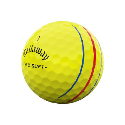 Callaway 2025 ERC Soft Triple Track Golf Balls Yellow - 1 Dozen
