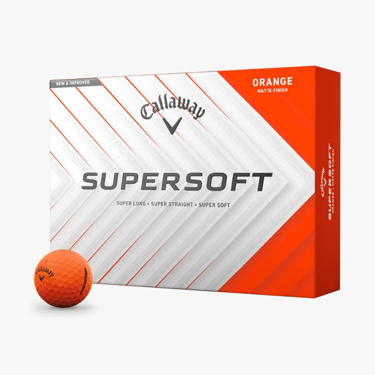 Callaway 2025 SuperSoft Orange Golf Balls - 1 Dozen