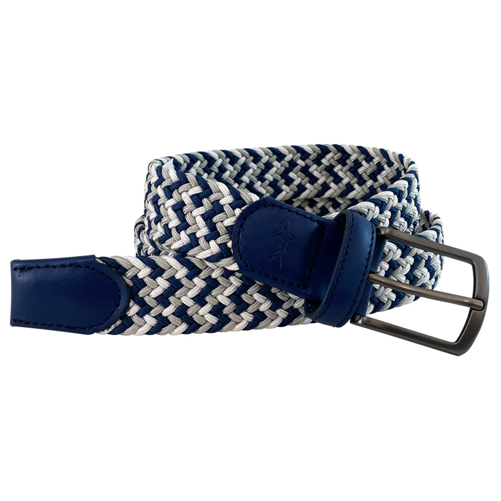 Greg Norman Mens Multicolor Braided Golf Belt