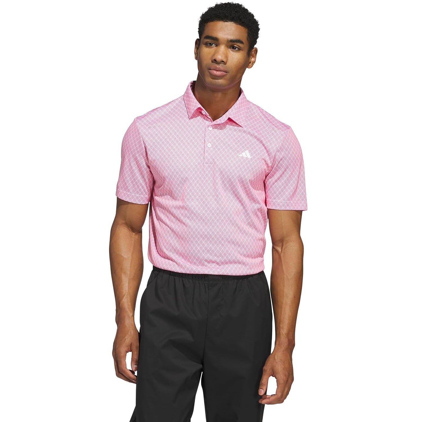 Adidas Men's Allover Print Polo Golf Shirt