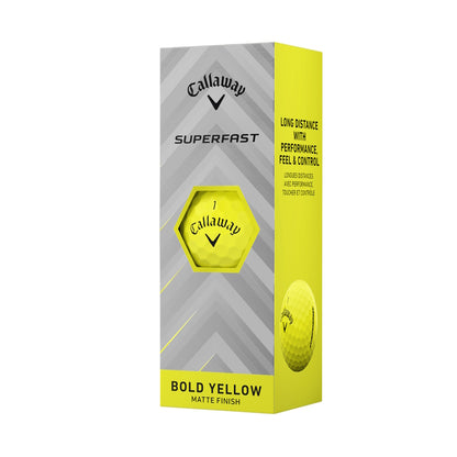 Callaway SuperFast Bold Yellow Golf Balls 2025 (15 Pack)