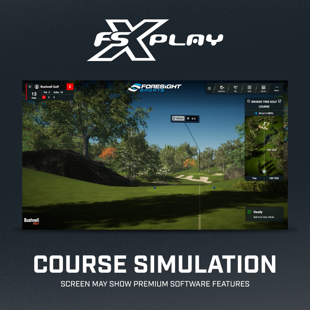 Bushnell Launch Pro Golf Launch Monitor and Simulator (Ball Data Only)