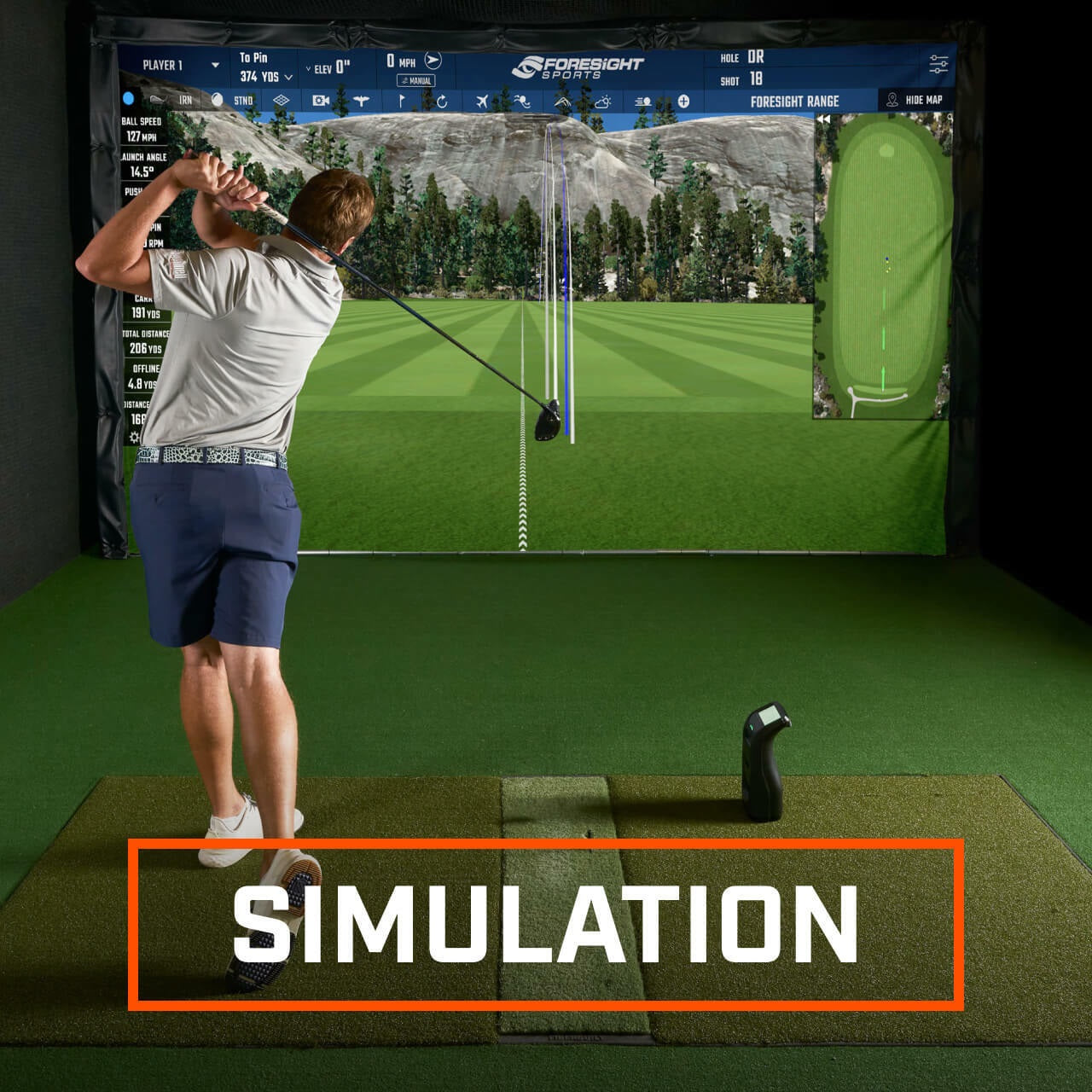 Bushnell Launch Pro Golf Launch Monitor and Simulator (Ball Data Only)