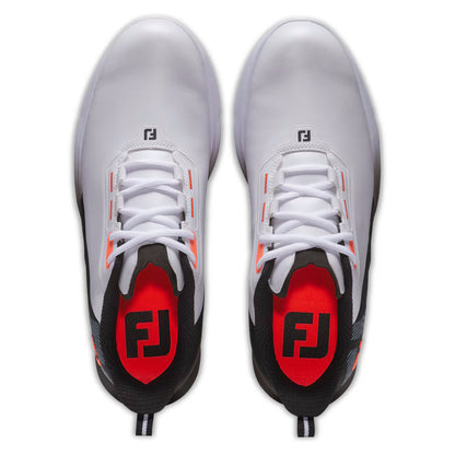 FootJoy Men's FJ Fuel Golf Shoe 55420 - White/Black/Coral