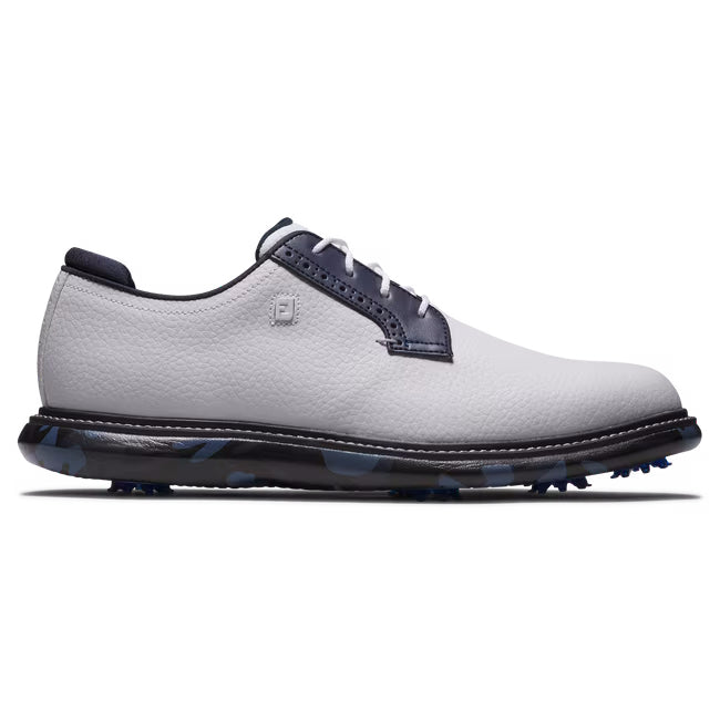 FootJoy Men's Traditions Golf Shoe - 57956 White/Navy Camo