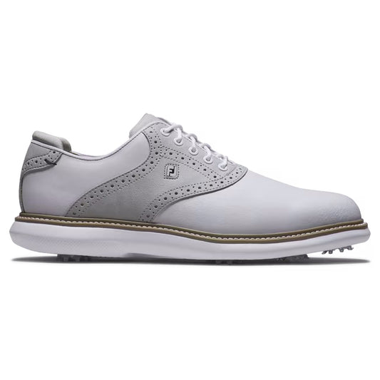 FootJoy Men's Traditions Golf Shoe - 57957 White/Grey/Tan