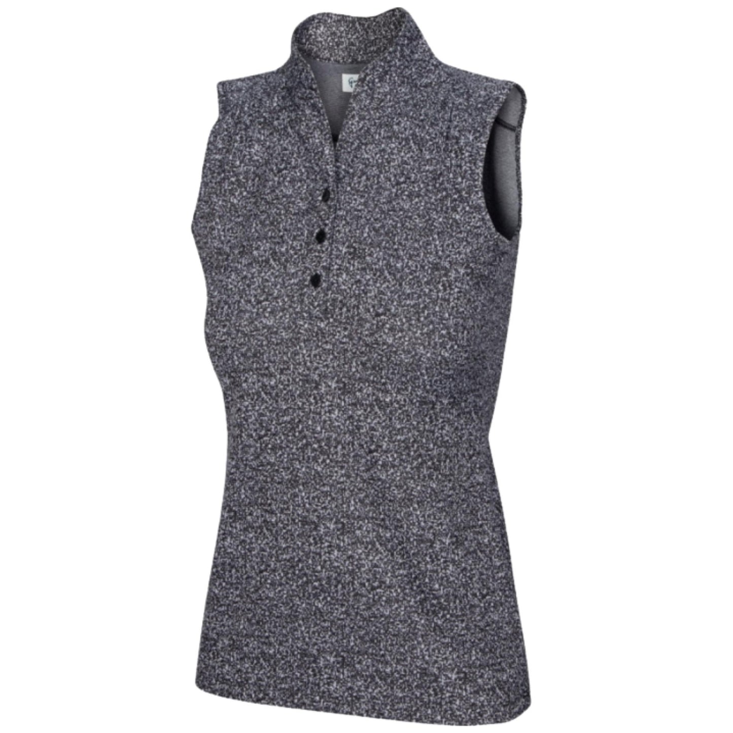 Greg Norman Women'sHeathered Dot Sleeveless Polo