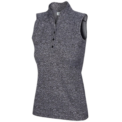 Greg Norman Women'sHeathered Dot Sleeveless Polo