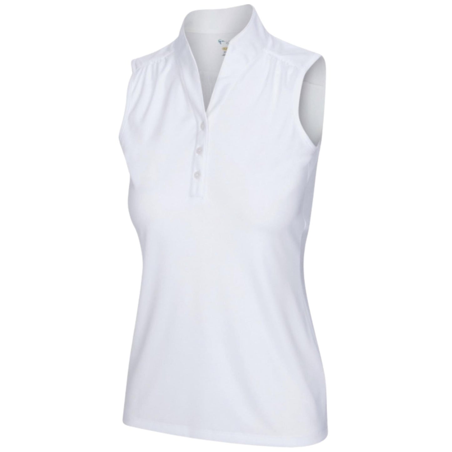 Greg Norman Women'sHeathered Dot Sleeveless Polo