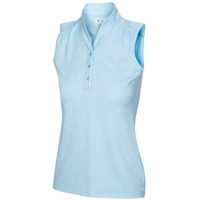 Greg Norman Women'sHeathered Dot Sleeveless Polo