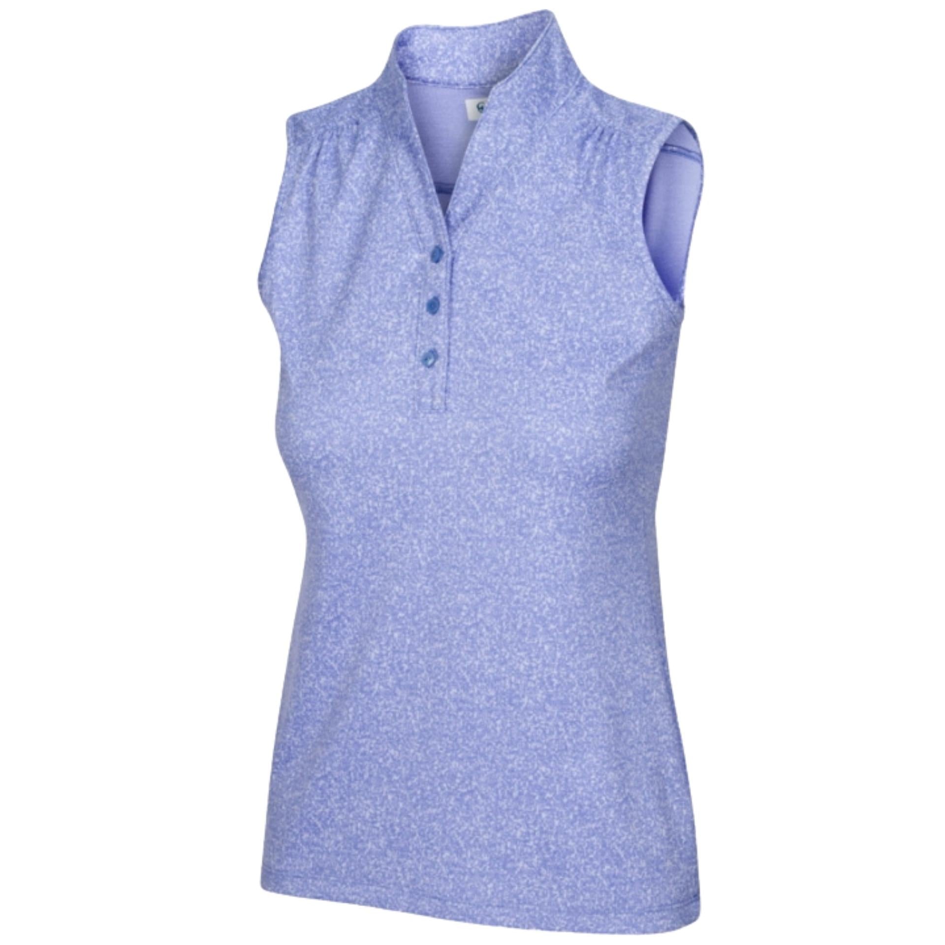 Greg Norman Women'sHeathered Dot Sleeveless Polo