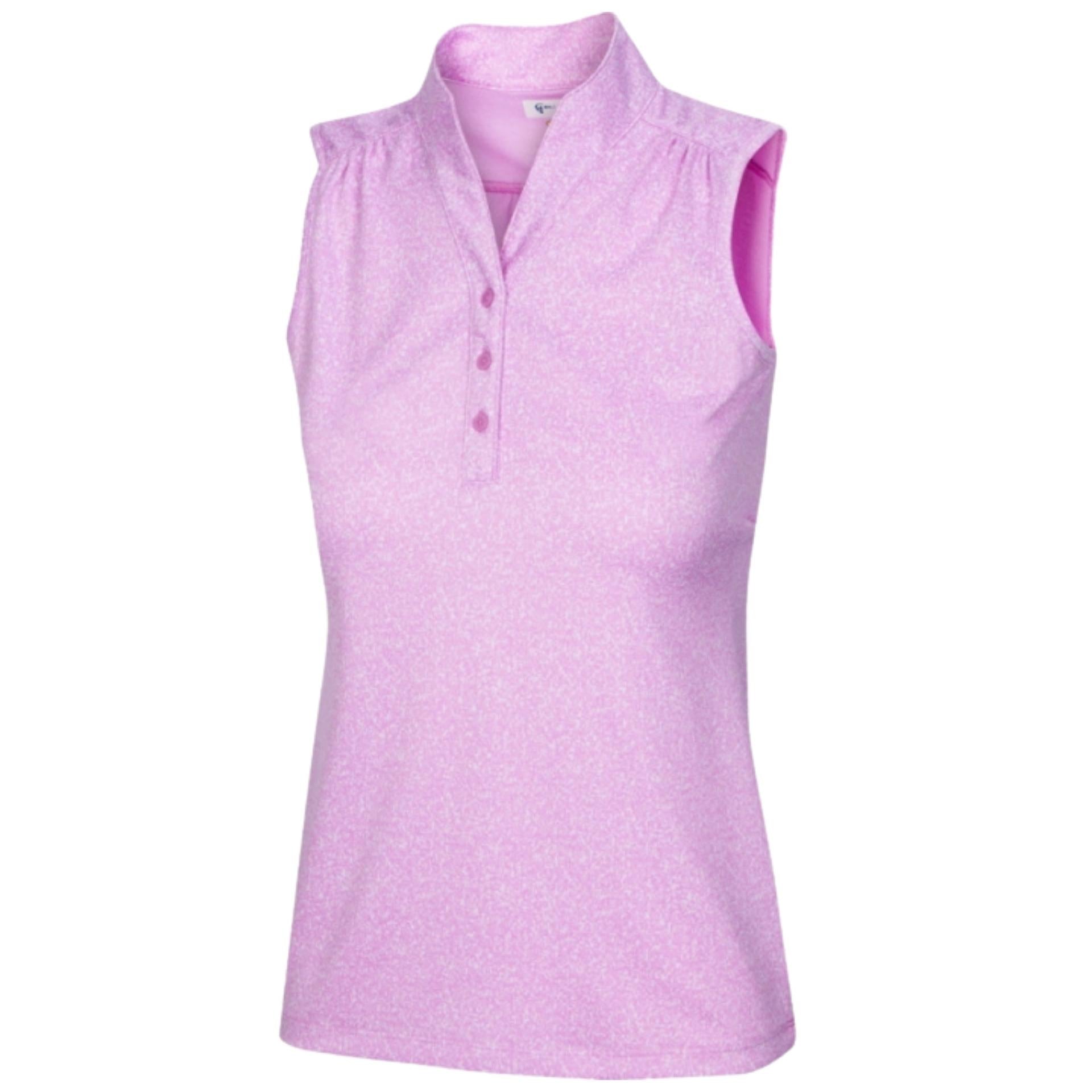 Greg Norman Women'sHeathered Dot Sleeveless Polo