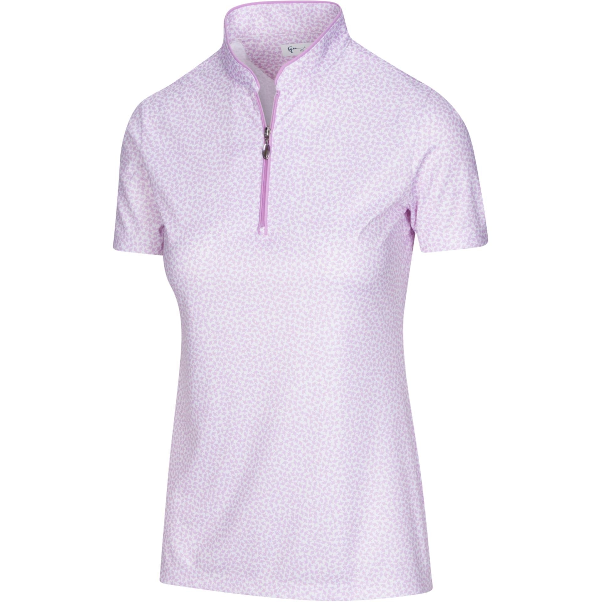 Greg Norman Women's ML75 Umbrella Print Zip Polo