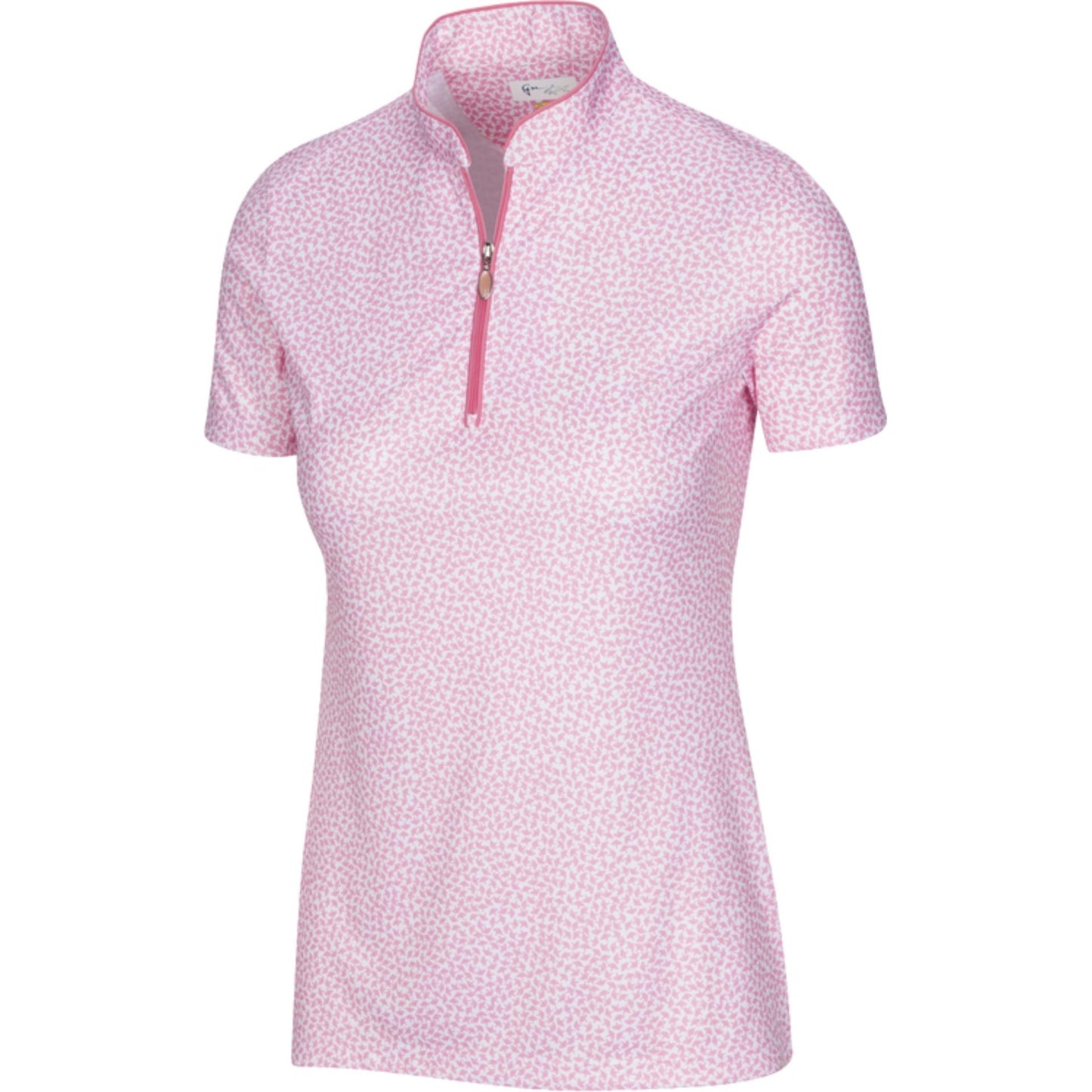 Greg Norman Women's ML75 Umbrella Print Zip Polo