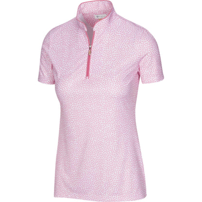 Greg Norman Women's ML75 Umbrella Print Zip Polo